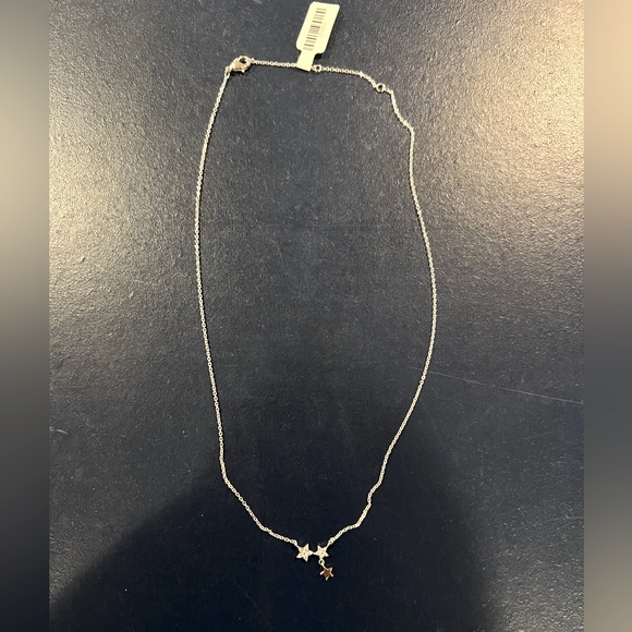 NWT Silver Adjustable Triple Drip Star Necklace - Picture 2 of 7